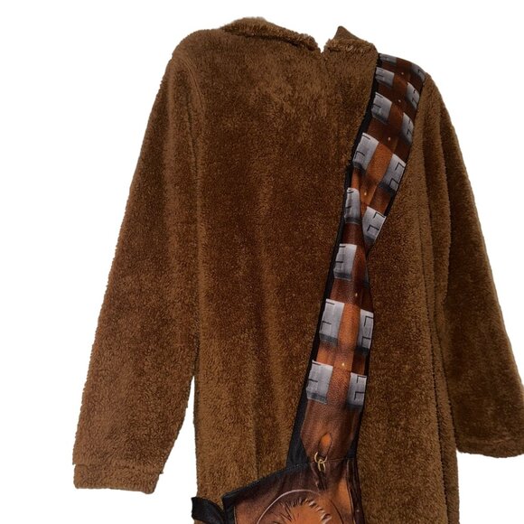 Star Wars Briefly Stated Disney Lucas Film Chewbacca PJs Mens M Fleece Costume - Picture 3 of 10